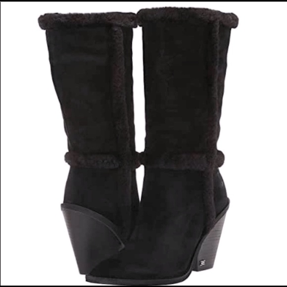 Sam Edelman Ilsa Boots Fur Trim 